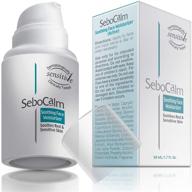 sebocalm redness relief face moisturizer: vegan hypoallergenic cream for rosacea, acne, and sensitive skin logo