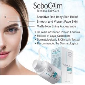 img 3 attached to SeboCalm Redness Relief Face Moisturizer: Vegan Hypoallergenic Cream for Rosacea, Acne, and Sensitive Skin