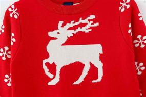 img 2 attached to SMILING PINKER Christmas Reindeer Snowflake Girls' Clothing