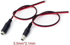 img 3 attached to 🔌 LXM 10 Pairs DC Power Pigtail Cable - 12V-24V 10A Male & Female Connectors: Perfect for CCTV Security Camera and Lighting Power Adapter - 2.1mm x 5.5 mm Ultra Thick