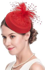 img 2 attached to Винтажный головной убор Cizoe Fascinators