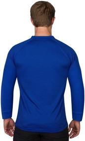 img 3 attached to Long Sleeve Collarless Golf Shirts Men's Clothing in Active
