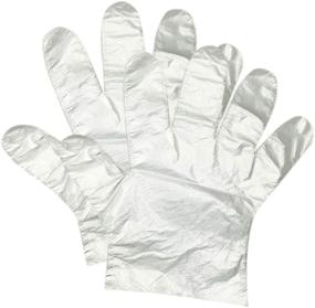 img 4 attached to 🧤 1500 Pcs Disposable Plastic Gloves – Transparent Food Prep Gloves for Food Service, Cleaning, One Size Fits Most