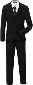 img 4 attached to YuanLu Boys Tuxedo Set: Formal Suits for Kids with No Tail - Perfect for Toddler Boys