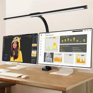 💡 otus led desk lamp for home office - 20w bright monitor desk light bar 31.5 inch | modern black clamp architect lamp | led workbench office lighting 1500lm | task table lamp | computer lights for study logo