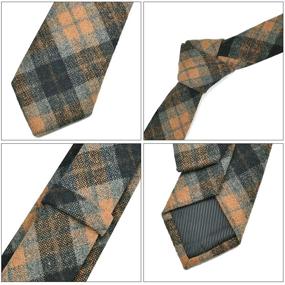 img 1 attached to VOBOOM Necktie Skinny Pattern Tie Many Men's Accessories