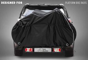 img 2 attached to 🚲 TeamObsidian Bike Cover: Ultimate Waterproof Outdoor Storage for 1, 2 or 3 Bikes - Heavy Duty Ripstop Material - 2 Styles: Stationary and for Transportation - Uninterrupted Protection for All Seasons