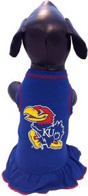 img 2 attached to 👗NCAA Kansas Jayhawks Костюм-платье для собаки "Чирлидер" - Украсьте дух команды вашей питомицы!