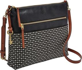 img 4 attached to Fossil Fiona Large Crossbody Black Women's Handbags & Wallets for Crossbody Bags