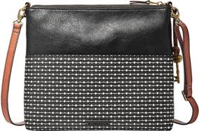 img 2 attached to Fossil Fiona Large Crossbody Black Women's Handbags & Wallets for Crossbody Bags