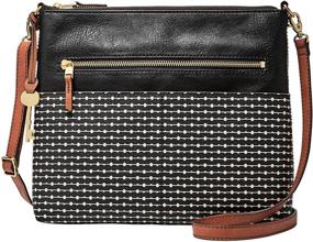 img 3 attached to Fossil Fiona Large Crossbody Black Women's Handbags & Wallets for Crossbody Bags