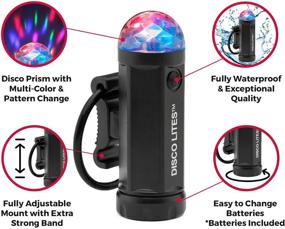 img 3 attached to Activ Life Disco Bike Tail Light: Vibrant Red, White, and RGB Color Cycling Lights - Perfect Birthday and Christmas Stocking Stuffers for Fun-Loving Kids and Cool Teens Aged 5 to 12+