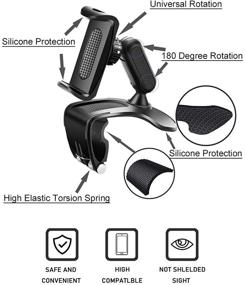 img 3 attached to Holder Dashboard Degree Rotation Smartphone