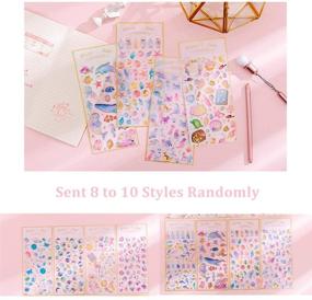img 3 attached to 🎀 Cute 3D Stickers Calendar Scrapbook Planner Journal Stickers for Girls - TXIN - 10 Sheets, Sent in Random Assorted Styles (8-10 Styles)