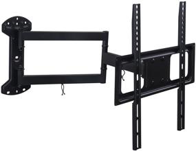 img 2 attached to 📺 Full Motion TV Wall Mount by Mount-It! - Long Arm TV Mount with 24 Inch Extension, Ideal for 32 to 55 Inch TVs, VESA 400 x 400 Compatible, Supports up to 77 Lbs