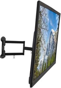 img 1 attached to 📺 Full Motion TV Wall Mount by Mount-It! - Long Arm TV Mount with 24 Inch Extension, Ideal for 32 to 55 Inch TVs, VESA 400 x 400 Compatible, Supports up to 77 Lbs