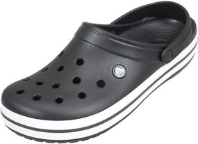 img 4 attached to 👞 Crocs Unisex Crocband Graphite White Mules & Clogs: Men's Shoes for Comfort and Style