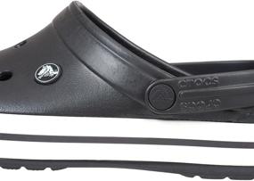 img 2 attached to 👞 Crocs Unisex Crocband Graphite White Mules & Clogs: Men's Shoes for Comfort and Style