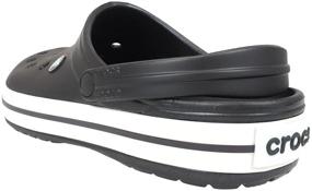 img 1 attached to 👞 Crocs Unisex Crocband Graphite White Mules & Clogs: Men's Shoes for Comfort and Style
