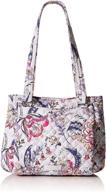 vera bradley camo multi compartment shoulder women's handbags & wallets - recycled satchels logo