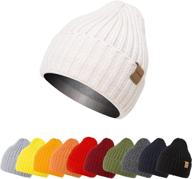 zowya ultrawarm winter beanie | men & women thermal lining double-layer skully thick knit beanie, 1 hat логотип