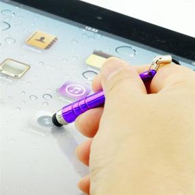 img 1 attached to 🖊️ Versatile Stylus Pen Bundle: 12 Short Stylus Pens with 3.5mm Jack Connector for All Capacitive Touchscreen Devices - iPad, iPhone, Samsung Phones, Tablets, Android Tablets & More