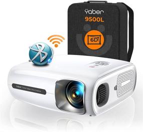 img 4 attached to 📽️ YABER Pro V7 9500L 5G WiFi Bluetooth Projector with 6D Keystone Correction & Infinity Zoom - HD Portable Movie Projector for iOS/Android [Extra Bag Included]