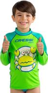 👕 cressi pequeno rash guard for boys' clothing in 3t and 4t sizes logo