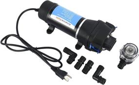 img 4 attached to 🚰 Amarine Made AC 110V Self Priming Water Pressure Diaphragm Pump - Ideal for Caravan, RV, Boat, and Marine Use