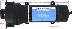 img 1 attached to 🚰 Amarine Made AC 110V Self Priming Water Pressure Diaphragm Pump - Ideal for Caravan, RV, Boat, and Marine Use