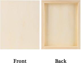 img 2 attached to 🎨 ADXCO 8 Pack 8 x 10 inch Unfinished Wooden Canvas Boards for Painting - Wood Panels for Arts, Pouring with Oils, Acrylics - Ideal for SEO