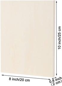 img 3 attached to 🎨 ADXCO 8 Pack 8 x 10 inch Unfinished Wooden Canvas Boards for Painting - Wood Panels for Arts, Pouring with Oils, Acrylics - Ideal for SEO