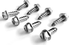 img 3 attached to 🔩 RSD License Plate Screws: Rust-Proof Stainless Steel for Domestic Cars & Trucks (Slotted Hex)