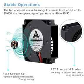 img 2 attached to 2 упаковки GDSTIME 4010 12V вентилятора Blower - 🌀 Высококачественный 40x10 мм безщеточный вентилятор постоянного тока для 3D-принтера