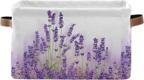 img 4 attached to KEEPREAL Lavender Flowers Collapsible Organizer