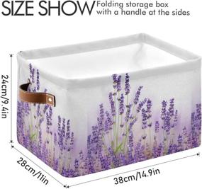 img 2 attached to KEEPREAL Lavender Flowers Collapsible Organizer