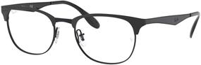 img 3 attached to Ray Ban Unisex RX6346 Eyeglasses Black Men's Accessories