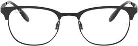 img 4 attached to Ray Ban Unisex RX6346 Eyeglasses Black Men's Accessories
