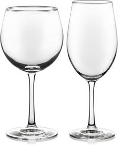 img 2 attached to Libbey Vineyard Reserve Wine Glass Set - 12-Piece Party Collection for Chardonnay, Merlot, and Bordeaux