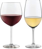 libbey vineyard reserve wine glass set - 12-piece party collection for chardonnay, merlot, and bordeaux logo