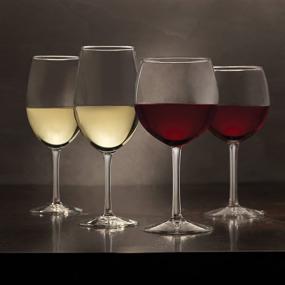 img 3 attached to Libbey Vineyard Reserve Wine Glass Set - 12-Piece Party Collection for Chardonnay, Merlot, and Bordeaux