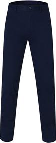 img 4 attached to 👖 YUCENFU Big Boys Straight Fit Uniform Pants: Premium Cotton Chino Pants for Sizes 8-20