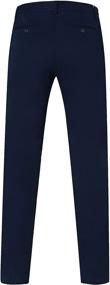 img 3 attached to 👖 YUCENFU Big Boys Straight Fit Uniform Pants: Premium Cotton Chino Pants for Sizes 8-20