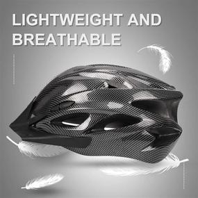 img 3 attached to 🚴 Lightweight Adjustable Bike Helmet for Adults - 57-62cm, Sports Headband, Sun Visor, 18 Vents, Detachable Lining - Ideal for BMX, Skateboard, MTB, Mountain, and Road Biking