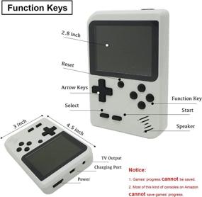 img 3 attached to Handheld Console Classic Rechargeable Birthday Kids' Electronics for Plug & Play Video Games