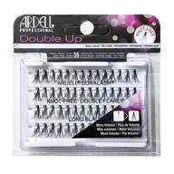 💃 ardell long black double individual knot-free double flares (6 pack) - professional eyelash extensions logo