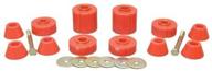 🚗 enhance your ride: prothane 7-104 red body and standard cab mount bushing kit - 12 piece logo