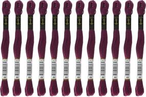 img 1 attached to 🧵 Anchor Six Strand Embroidery Floss 8.75 Yards - Raspberry Medium, Pack of 12