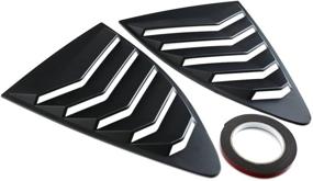img 1 attached to 🚗 Aishun Dtouch Racing Matte Black Window Vents for Scion FR-S, Subaru BRZ & Toyota 86 (631#)