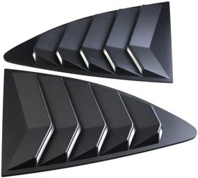img 2 attached to 🚗 Aishun Dtouch Racing Matte Black Window Vents for Scion FR-S, Subaru BRZ & Toyota 86 (631#)